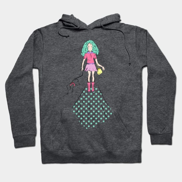 Kawaii girl illustration Hoodie by nuruveyik